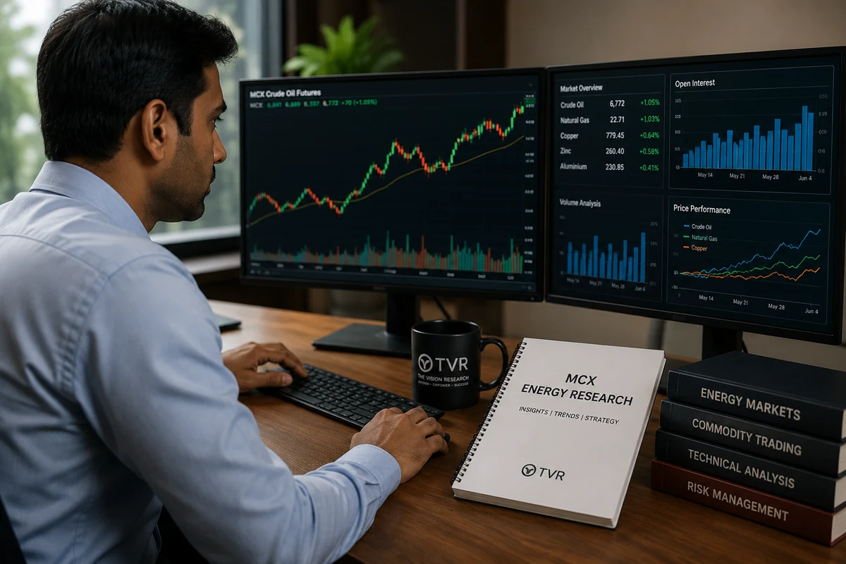 Illustrative stock futures research service card visual for Futures Research Services.